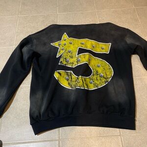 Black and Yellow Graphic Men's Sweater